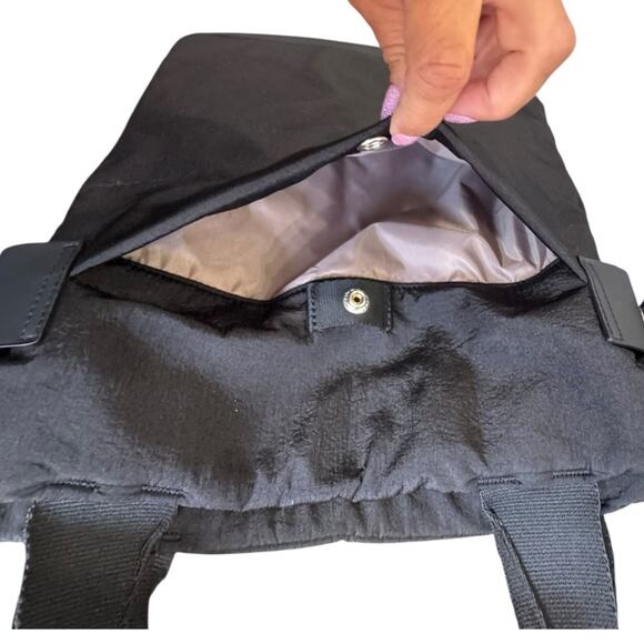 Adidas Black Favorite Tote Bag KUL08 Backpack with Rope Detail NEW - Picture 5 of 12